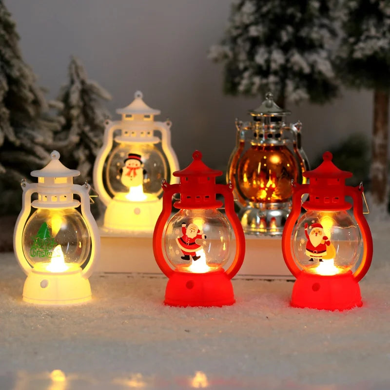 Festão de natal luz led papai noel feliz natal decorações para casa 2024 ornamento de natal navidad noel presentes ano novo 2025