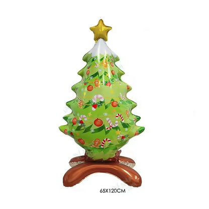 1pc novo extra grande de pé papai noel folha balão natal festa decoração ano novo suprimentos aniversário presente páscoa