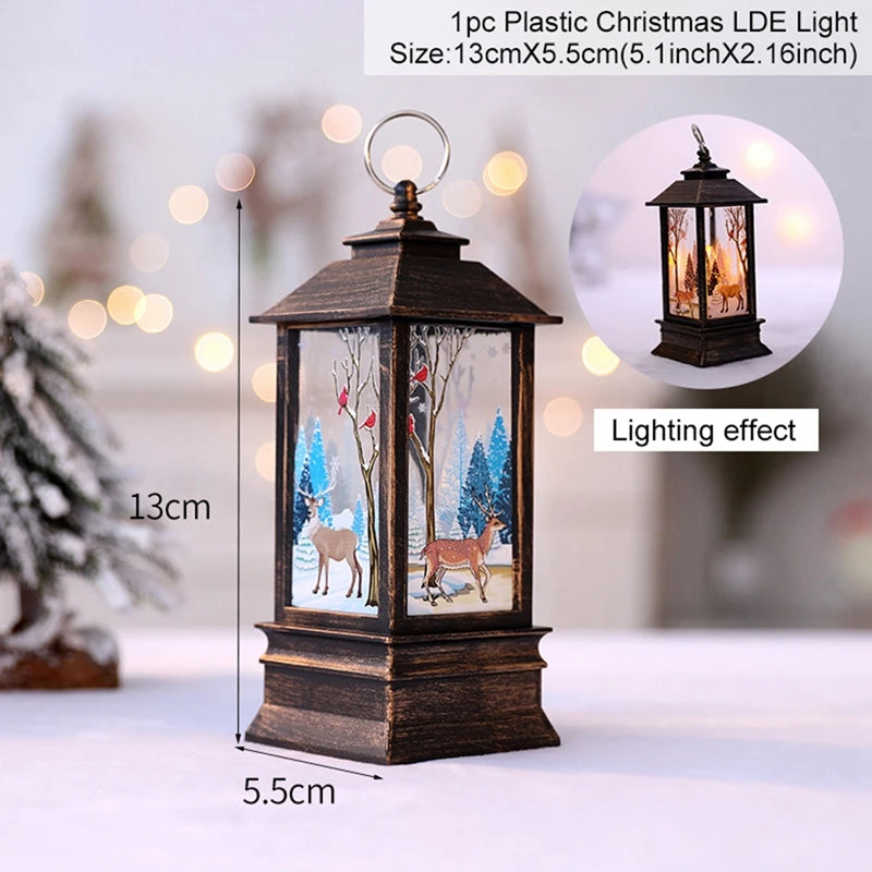 Festão de natal luz led papai noel feliz natal decorações para casa 2024 ornamento de natal navidad noel presentes ano novo 2025