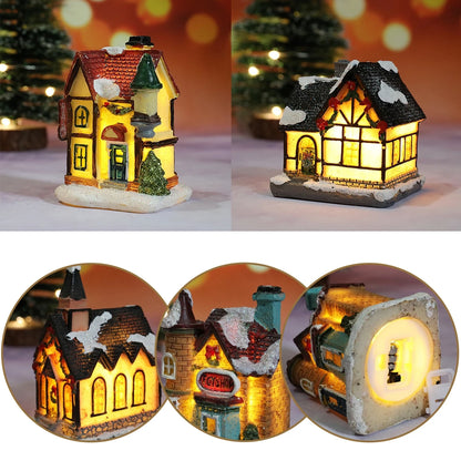 Festão de natal luz led papai noel feliz natal decorações para casa 2024 ornamento de natal navidad noel presentes ano novo 2025