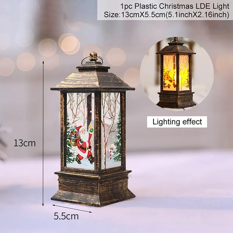 Festão de natal luz led papai noel feliz natal decorações para casa 2024 ornamento de natal navidad noel presentes ano novo 2025